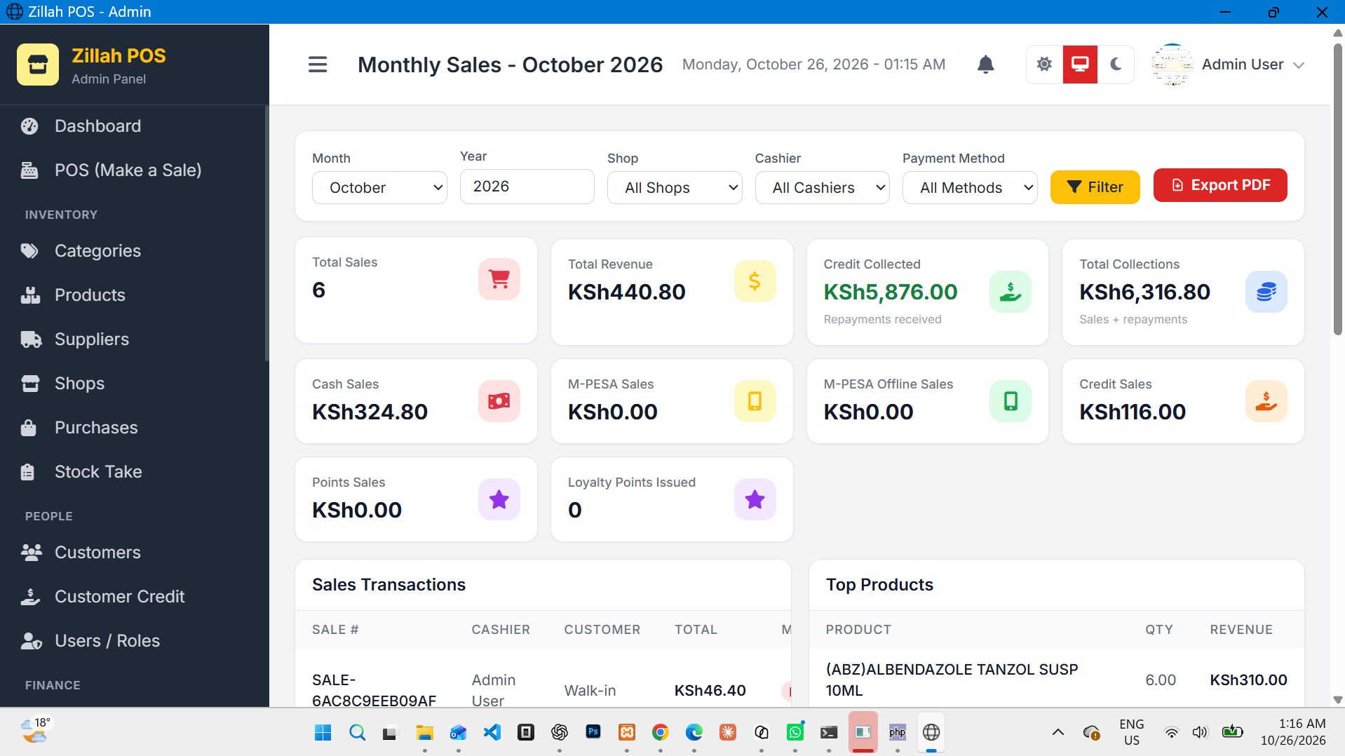 Zillah POS: A Flexible Point of Sale System That Runs on the Cloud, Your Computer or a Local Server