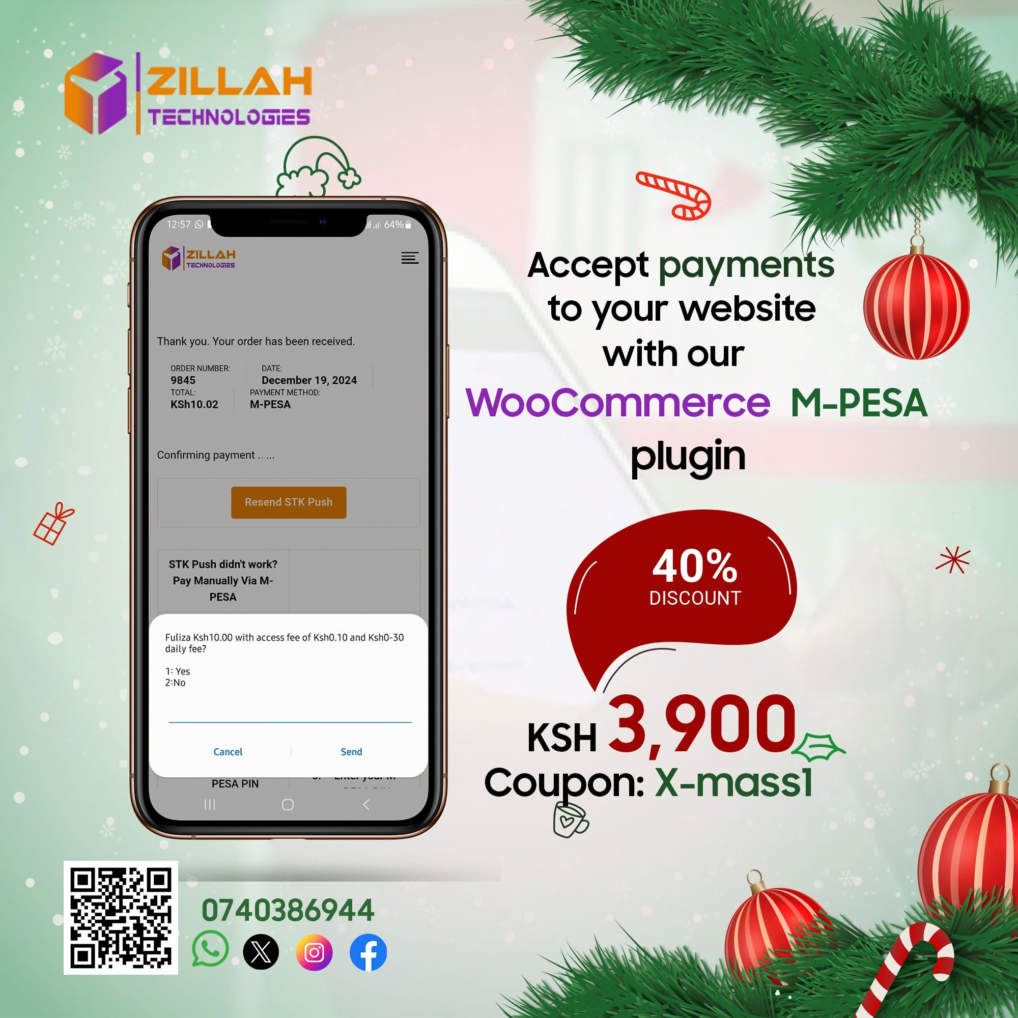 WooCommerce – M-PESA Payment Extension Plugin For WordPress