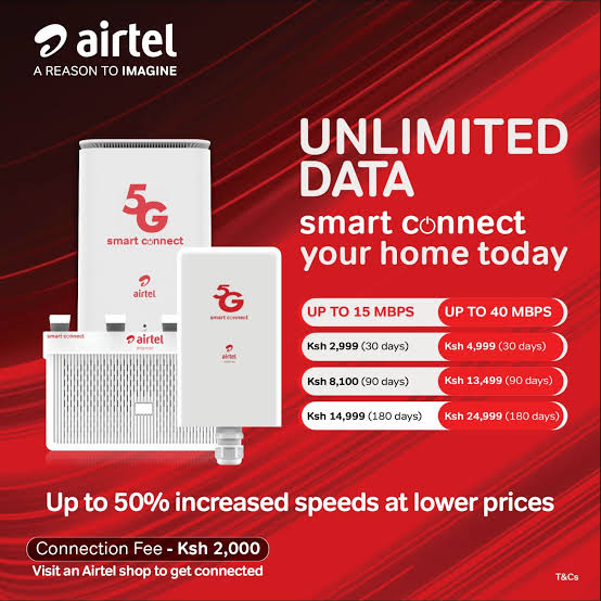 Airtel 5G Smart Connect Wifi Kit - Free First month suscription