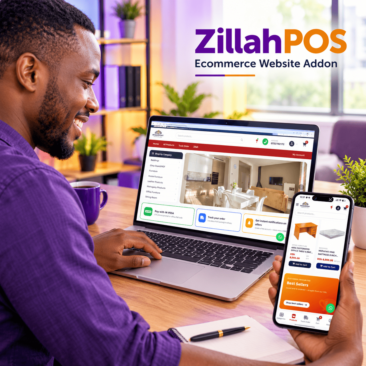 ZillahPOS Customer Website Addon